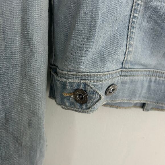 AG Adriano Goldschmied Denim Jean Button Front Trucker Jacket S Small NWOT - Picture 7 of 9